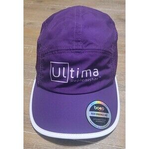 NEW Boco Gear 5 Panel Run Hat Purple Ultima Replenisher Adjustable Performance